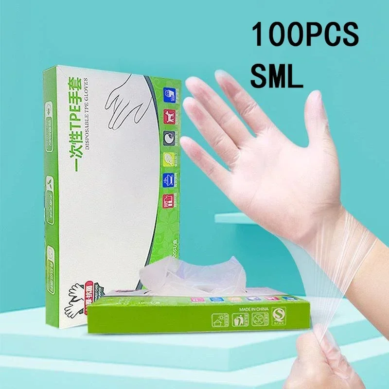 Latex Disposable Glove - 100/200 szt. Jednorazowe rękawiczki spożywcze przenośne