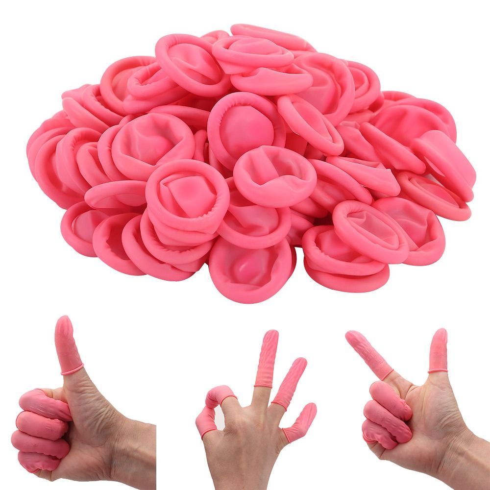 Latex Disposable Glove - 100 sztuk jednorazowe osłony palców rękawiczki