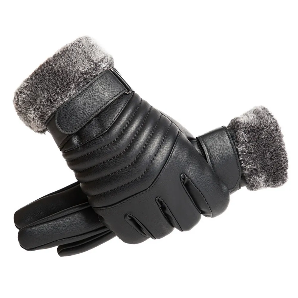 Gardening Glove Waterproof - Rękawice zimowe Męskie futrzane usta Pluszowe