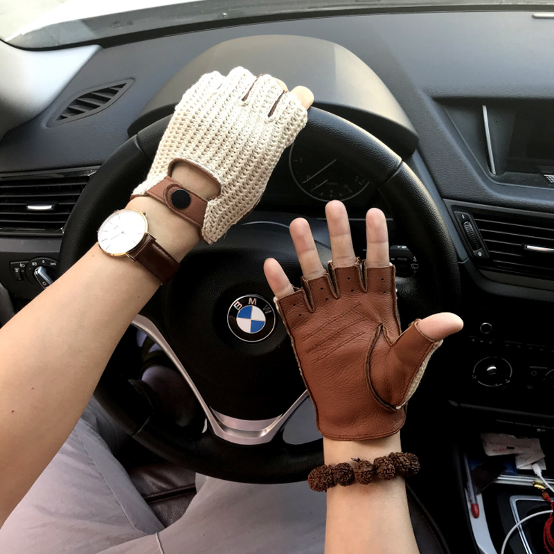 Rękawice męskie skórzane natur – Leather Driving Glove recenzja i cena