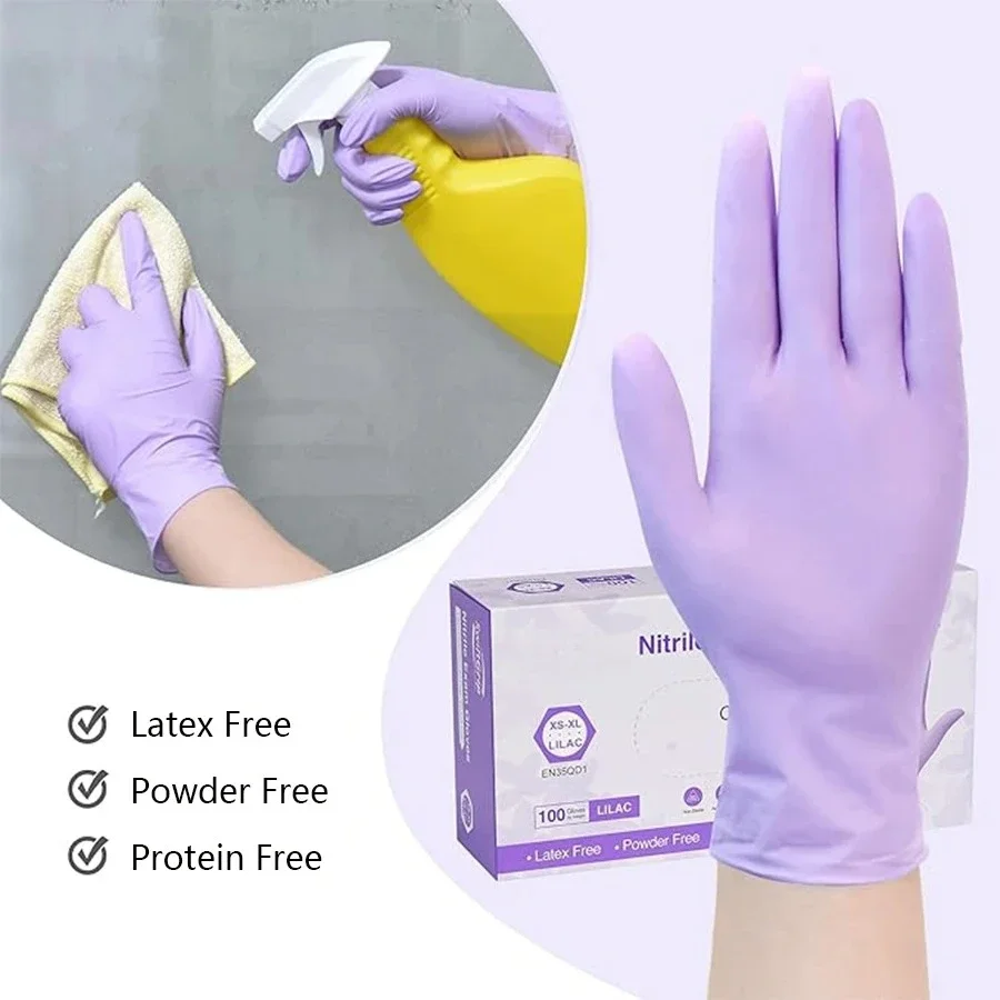 10/20/50/100 SZTUK Fioletowych – Nitrile Mechanic Glove recenzja i cena