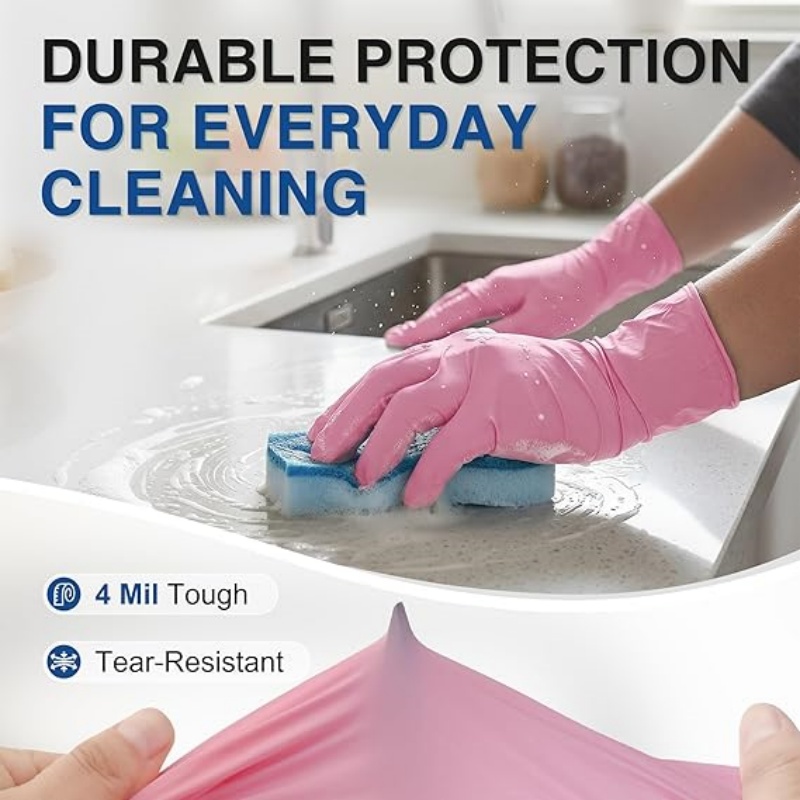 Różowe nitrylowe rękawice jedn – Latex Disposable Glove recenzja i cena