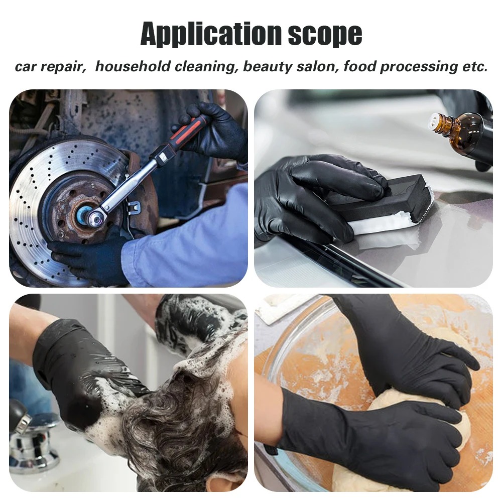 Czarne Jednorazowe Rękawice Ni – Nitrile Mechanic Glove recenzja i cena