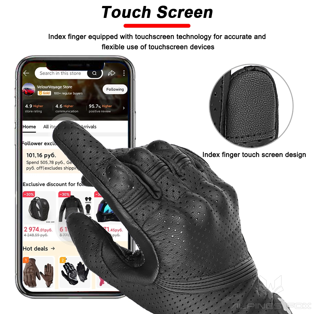 Unisexowe skórzane rękawice mo – Motorcycle Glove Knuckle recenzja i cena