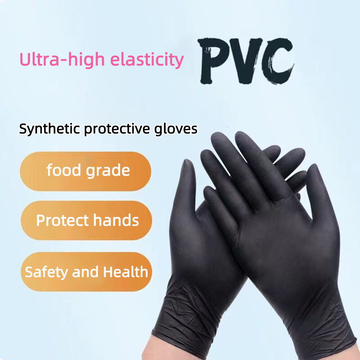 Wytrzymałe czarne jednorazowe  – Latex Disposable Glove recenzja i cena