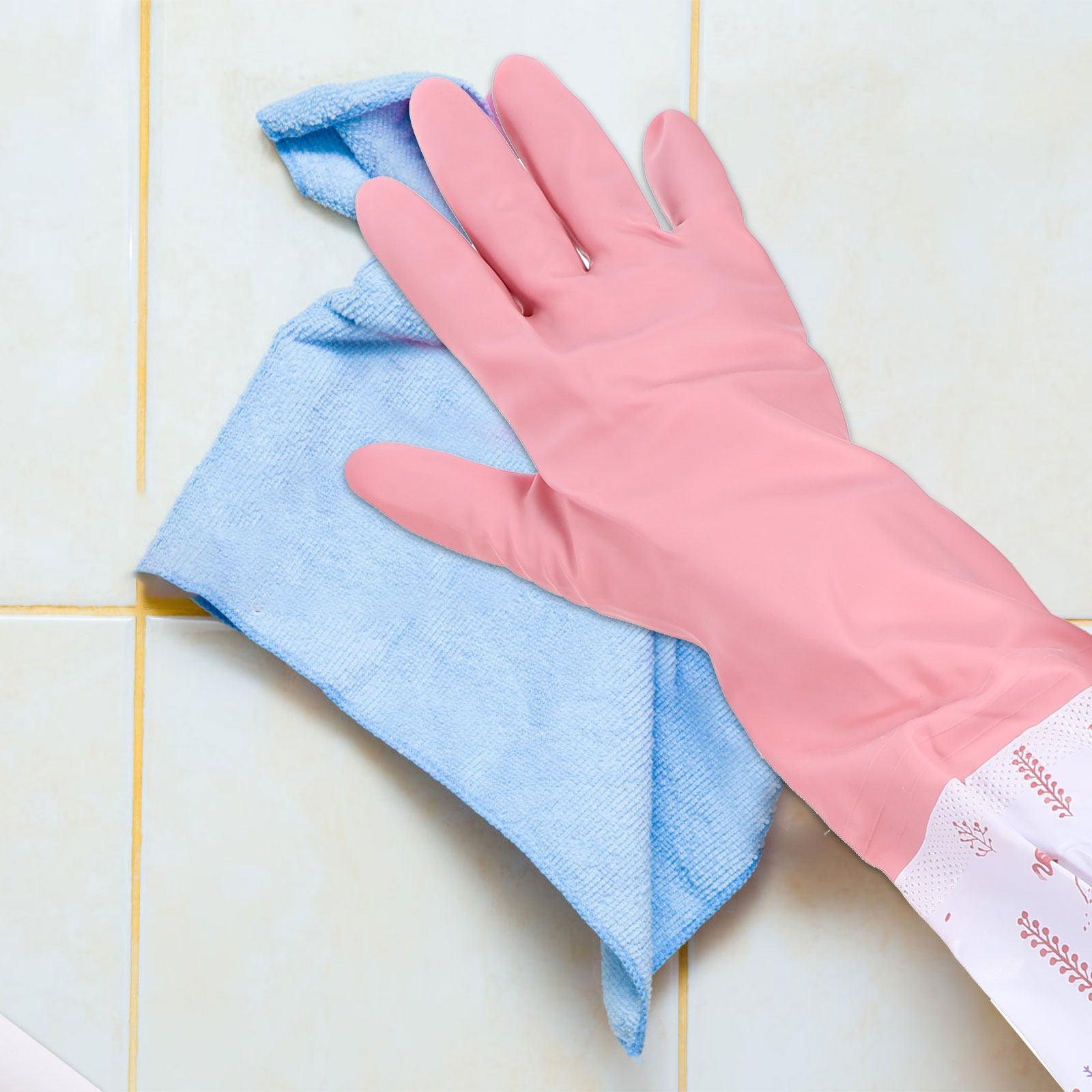 2 pary rękawic do czyszczenia, – Dish Glove Rubber recenzja i cena